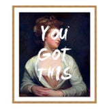 Image of You Got This by Lara Fowler in Gold Framed Paper, Small Art Print For Sale