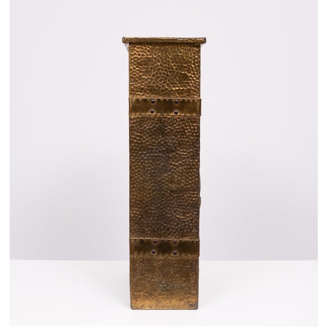 Brass Embossed Umbrella Stand, 1930s For Sale - Image 9 of 11