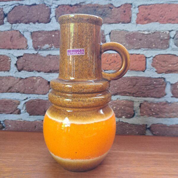 West German Terracotta Vase from Scheurich, 1970s For Sale - Image 3 of 5
