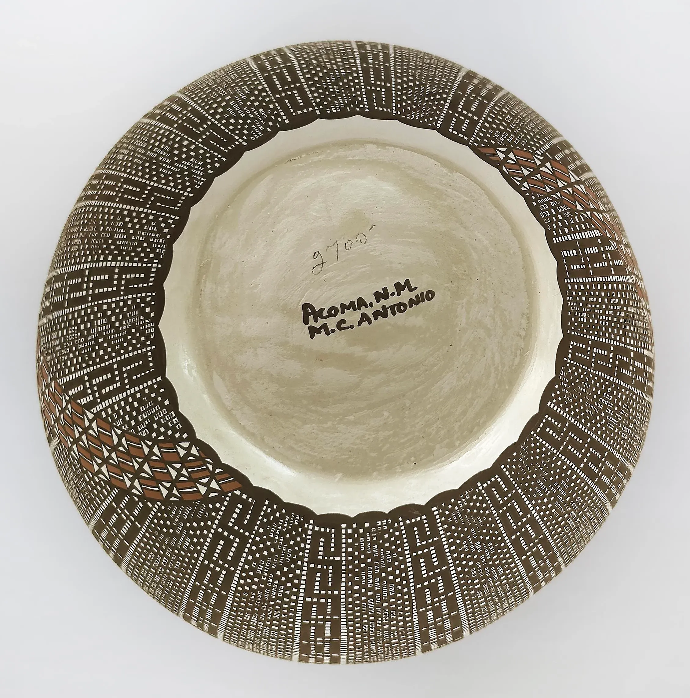 Melissa Concho Antonio Acoma N.M.Pueblo Hand-Made Pot | Chairish