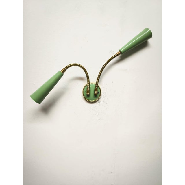1960s Sputnik Two-Light Wall Lamp with Adjustable Arms, 1960s For Sale - Image 5 of 9