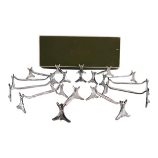 12 Christofle Knive Rest Set Gramont Model. Vintage For Sale