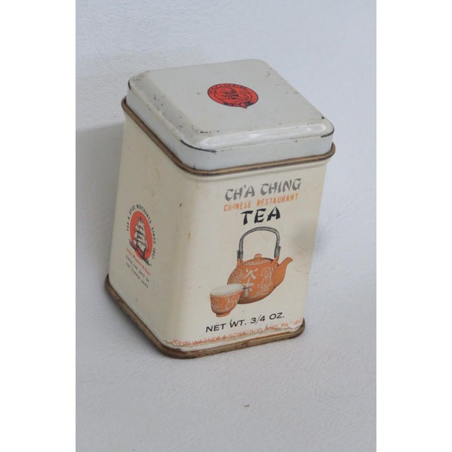 This lovely Empty Tea Tin is made of metal. This darling lidded tea box was made by John Wagner & Sons for their line of...