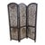 Vintage/Collectible 1970s Boho Hand-Carved 3-Panel Wooden Screen For Sale
