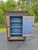 A wonderful example of Alpine folk-painted furniture, this single-door pine armoire retains its original surface and hand-...