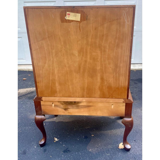 Mid-Century Maddox of Jamestown Mahogany Slant Front Secretary Desk For Sale - Image 10 of 18