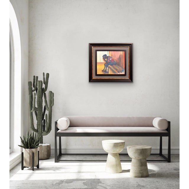 Elin Sian Blake, Until Tomorrow (Tan Yfory), South Wales Valleys Miner, 21st Century, Oil on Canvas For Sale - Image 18 of 18