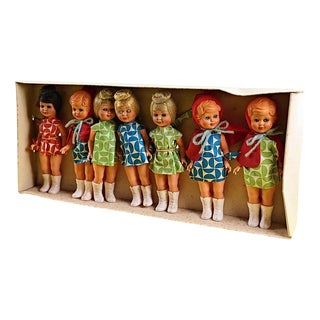 Dolls attributed to Quenzola Toys, Set of 7 For Sale