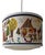 Vintage Children's Room Pendant Light with Hansel and Gretel Fabric Shade, 1970s For Sale