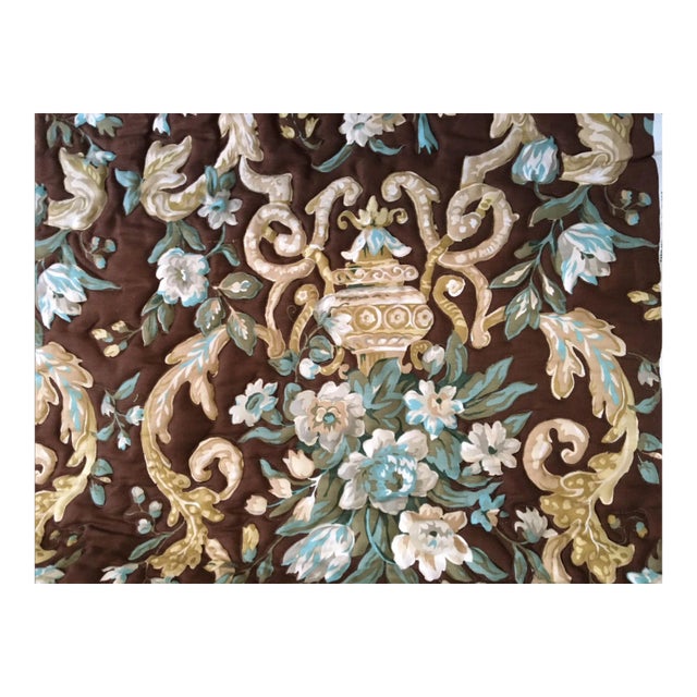 "Quilted" - j.h. Thorp / F. Schumacher Upholstery Fabric - 4 Yards For Sale