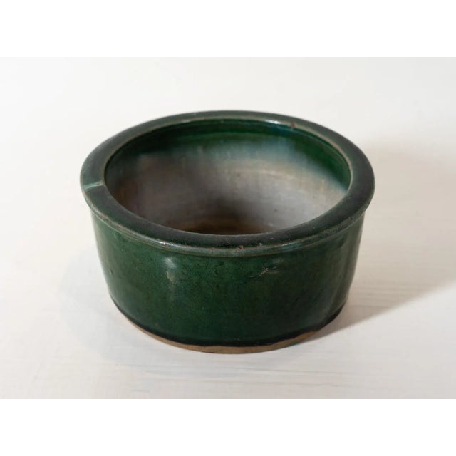 Qing Dynasty rice bowl with blue-green glaze. China Circa 1900