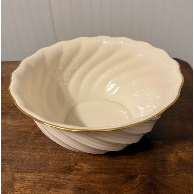 Late 20th Century Lenox Richmond Collection Swirled Bowl For Sale - Image 9 of 12