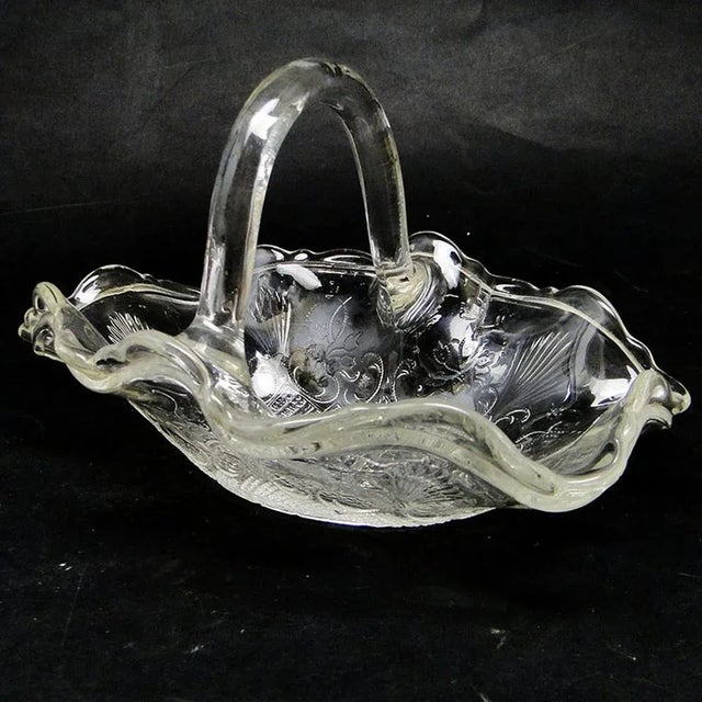 Art Nouveau Bowl from Ząbkowice Glassworks, Poland, 1900s For Sale - Image 4 of 12