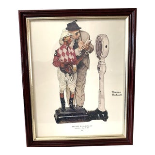 Norman Rockwell “Jockey Weighing In” –Saturday Evening Post Cover, June 28, 1958 Reproduction For Sale
