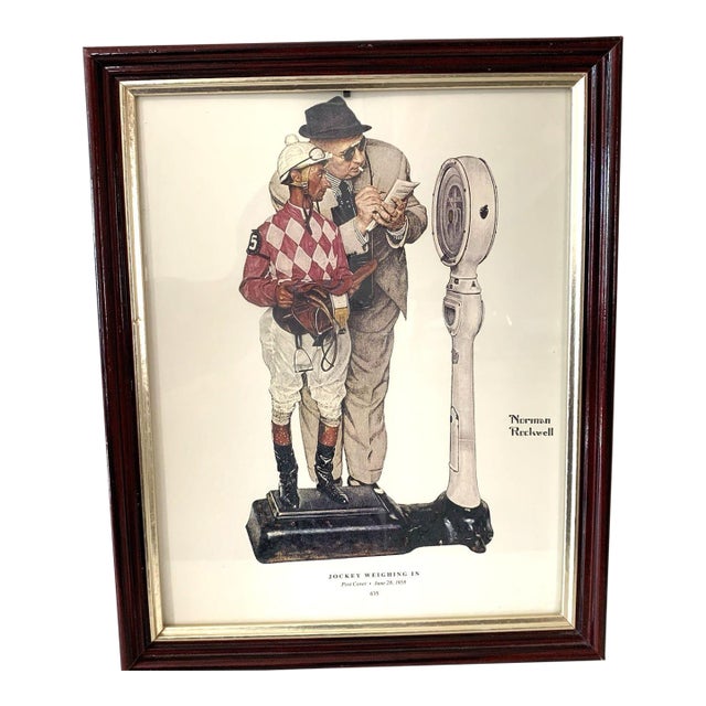 Norman Rockwell “Jockey Weighing In” –Saturday Evening Post Cover, June 28, 1958 Reproduction For Sale