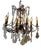 19th Century Crystal and Bronze Chandelier For Sale