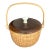 Woven Nantucket Basket Signed For Sale