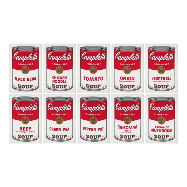 After Andy Warhol, Campbell's Soup Portfolio, Screenprints, Set of 10 For Sale