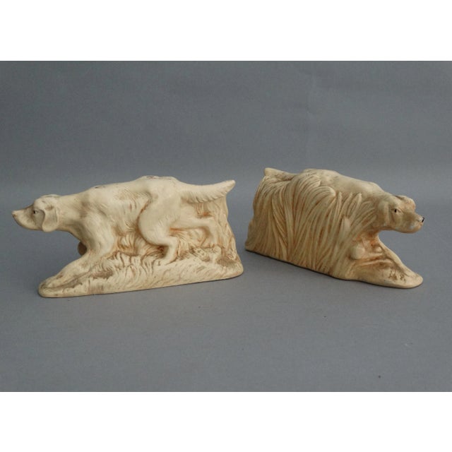 McCoy Hunting Dog Spaniel Bookends - A Pair For Sale - Image 4 of 9