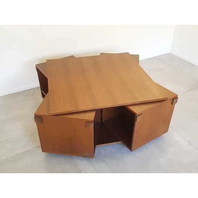 Wood Italian Walnut Coffee Table from Bernini, 1960s For Sale - Image 7 of 18