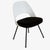 Black Knoll Armless Saarinen Plastic-Back Side Chair in New Black Velvet Upholstery and Black Legs For Sale - Image 8 of 8