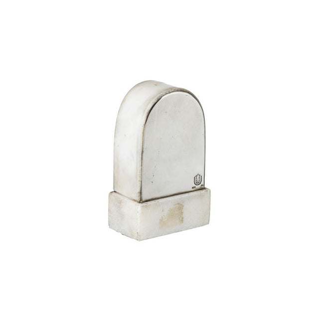 Silver Silver Marble and Silver Plaque; Gomes Da Póvoa For Sale - Image 8 of 8