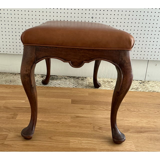 English Late 18th Century English Wooden Stool, Circa 1770 For Sale - Image 3 of 4