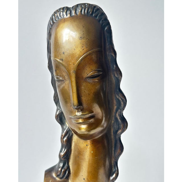 Metal Adam Antes, Bust, 1922, Bronze For Sale - Image 7 of 9