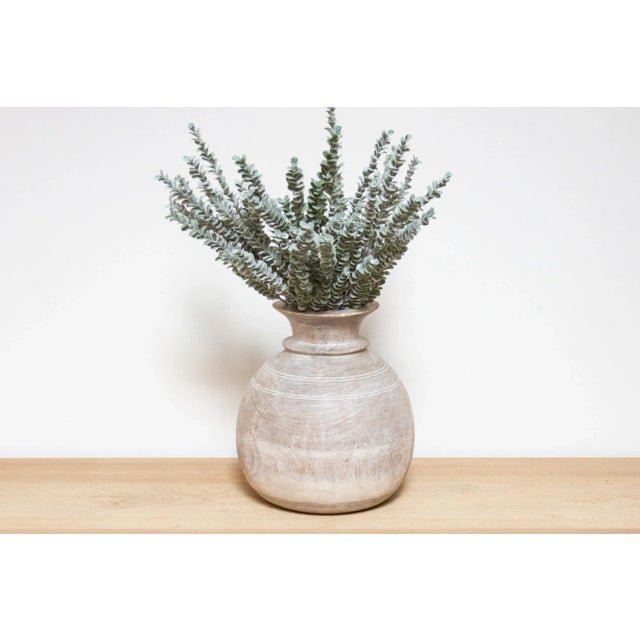 Wood Antique Farmhouse Pot-Zoya For Sale - Image 7 of 8