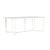 A free flowing frame design and transitional glass tabletop define the Walter Lamb Aluminum 20" Round Occasional Table....