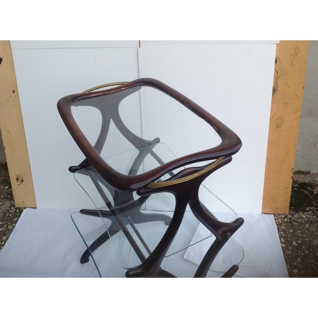 Brown Vintage Magazine Rack, 1950s For Sale - Image 8 of 10