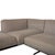 Soft Dream Set Fabric Corner Sofa and Ottoman in Beige Cream by Antonio Citterio for Flexform, Set of 2 For Sale - Image 9 of 18