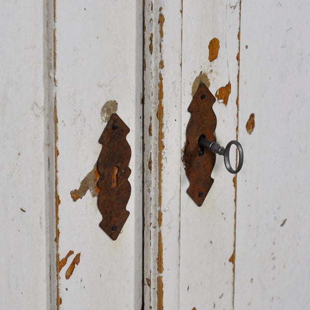 Antique White Buffet in Pine, 1910 For Sale - Image 10 of 17