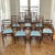 A beautifully crafted set of ten solid mahogany Edwardian dining chairs, including two matching armchairs, offering the...