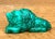 Vintage Malachite Carved Lion Sculpture For Sale - Image 4 of 16
