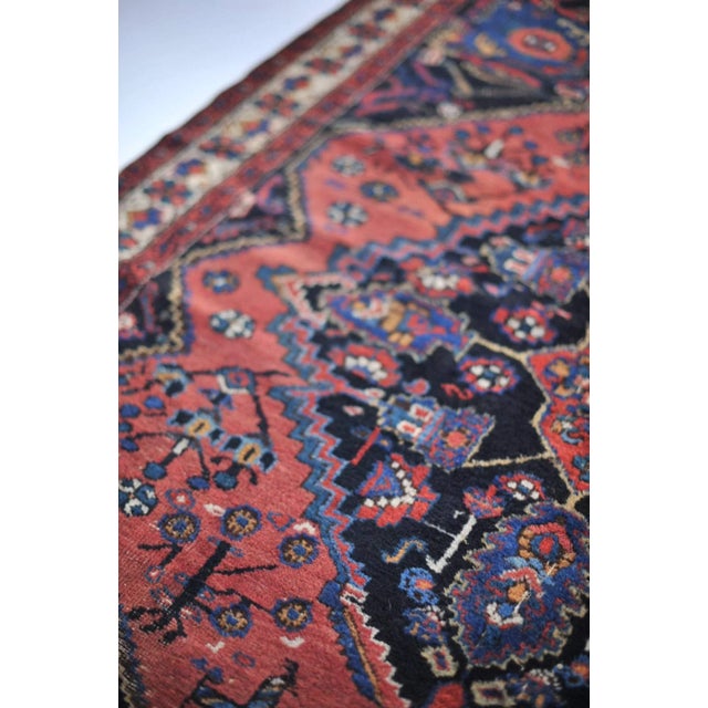 1940s Leon Tribal Square Rug, 4.8 x 5.9 For Sale - Image 4 of 11