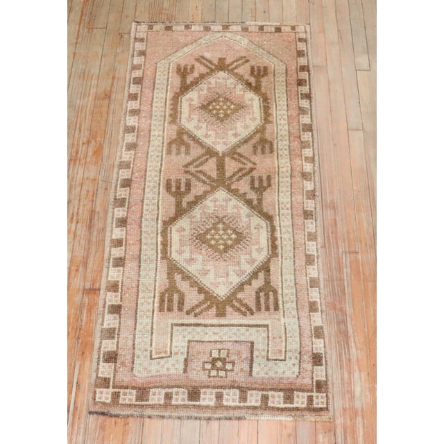 Mid 20th century Turkish Kars Tribal Small Rug