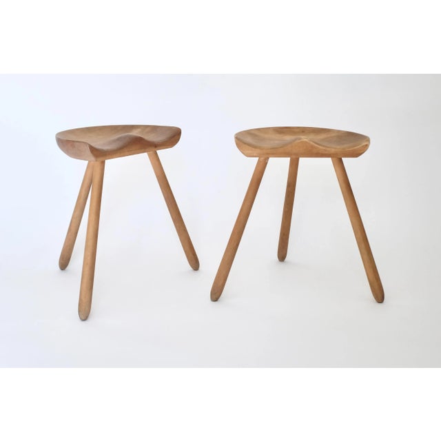 1940s Vintage Swedish Stools - a Pair For Sale In New York - Image 6 of 7
