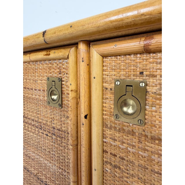 Mid-Century Italian Bamboo, Rattan and Cane Sideboard by Dal Vera, Italy, 1970s For Sale - Image 14 of 18