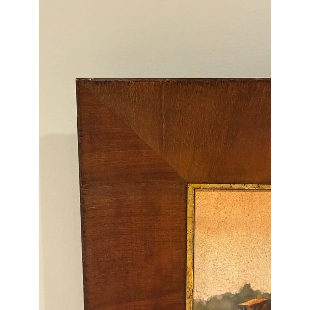 Tuscan Roma Moulding Tuscan Village Bell Tower Landscape Framed Wall Art For Sale - Image 3 of 5