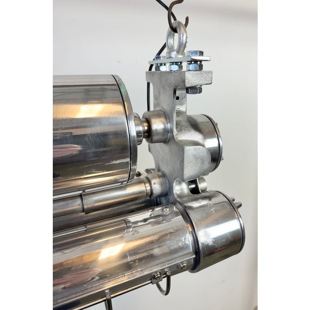 Industrial Japanese Hanging Tube Light from Kokosha Osaka, 1980s For Sale - Image 6 of 18