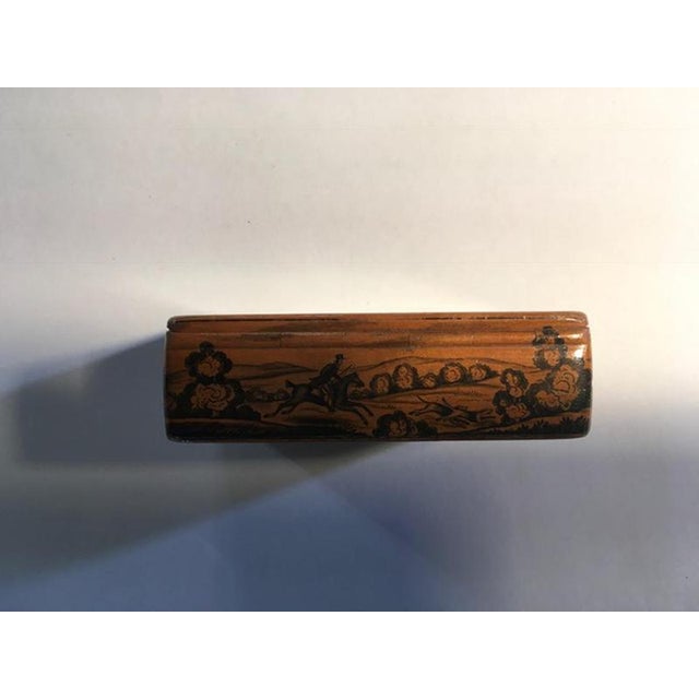 Wood Lacquered Boxes with Landscape Scenes, Set of 5 For Sale - Image 10 of 16