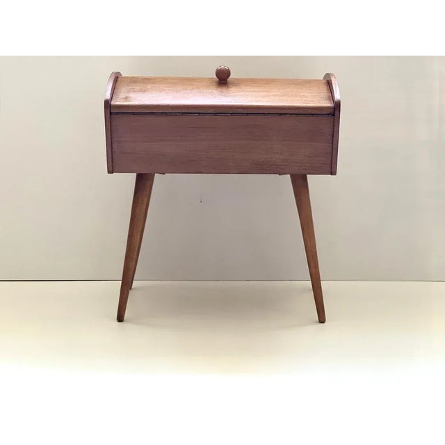 Vintage Ash Sewing Box, 1960s For Sale - Image 11 of 11