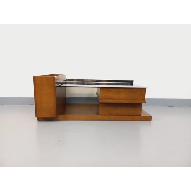 Vintage Rectangular Coffee Table in Chrome and Smoked Glass, 1970s For Sale - Image 4 of 18