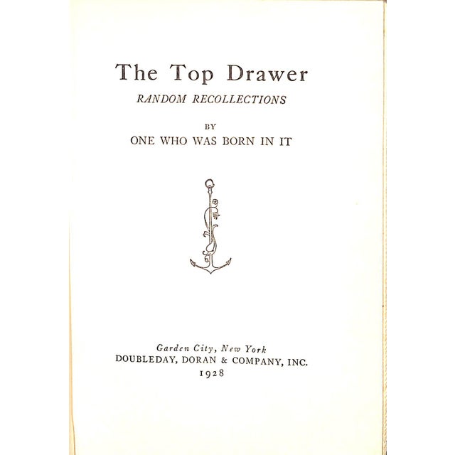 Traditional "The Top Drawer Random Recollections" 1928 One Who Was Born in It For Sale - Image 3 of 8