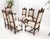 Beige 6 Fine Carved Oak Lion Heads Twisted Legs New Upholstery Jacobean Dining Chairs For Sale - Image 8 of 14
