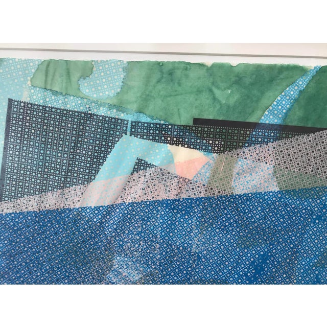 Abstract 1988 Lynda Benglis Tandem Series Mixed-Media Painting, Framed For Sale - Image 3 of 7