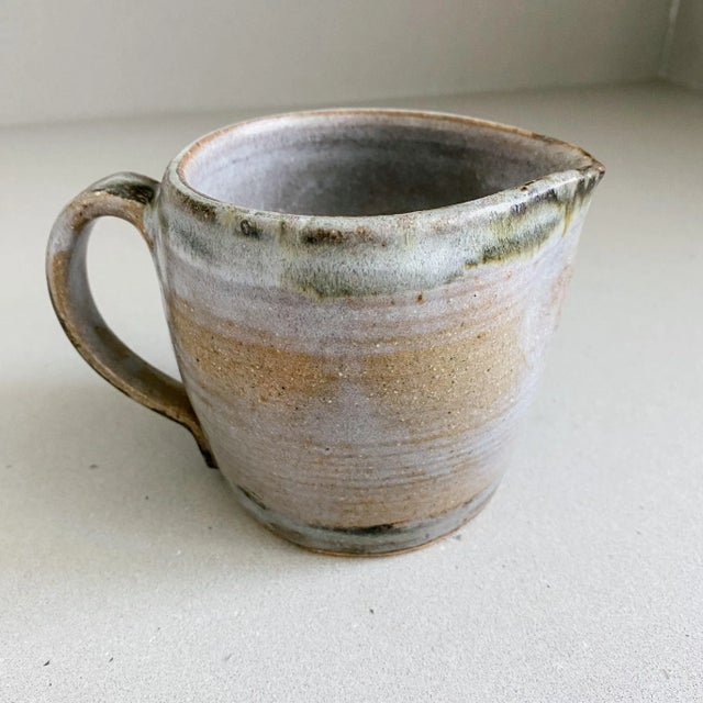 Late 20th Century Vintage Ceramic Pottery Creamer For Sale - Image 5 of 9
