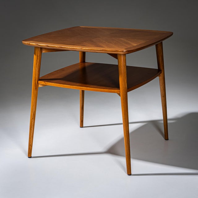 Brown Vintage Italian Side Table, 1950s For Sale - Image 8 of 8
