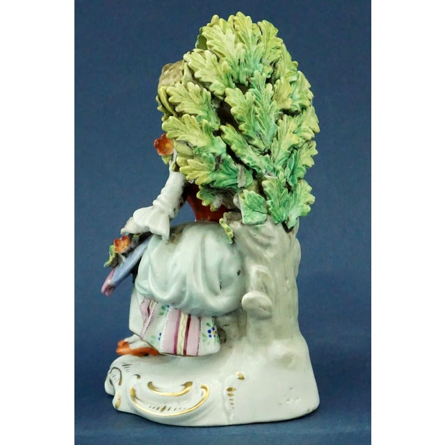 19th Century Porcelain Sculpture of a Lady by Ernest Bohne & Söhne, Germany For Sale - Image 4 of 18